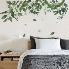 Pegatina de pared de hojas de hogar planta vinilo arte calcomanía habitación dormitorio decoración PVC caliente
