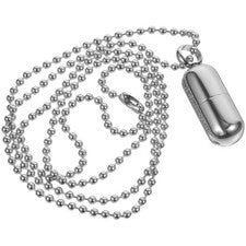 Pill Perfume Bottle Pendant Miss Medicine Storage Necklace Holder