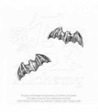 Alchemy Murciélago Pendientes Estaño Joyería Gótica - Nuevo