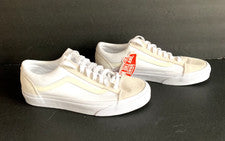 Vans Off the Wall NUEVO Zapatos Deportivos Para Hombres Off-White Lona Gamuza Encaje Talla 8.5