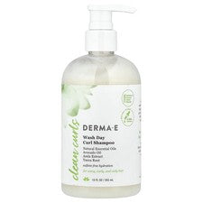 Champú Clean Curls, Wash Day Curl, para cabello ondulado, rizado y grueso, 12 fl oz