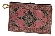 Alfombra Turca Cremallera Bolso sin asas Kilim Boho Bolso Étnico Tapiz Alfombra Cartera