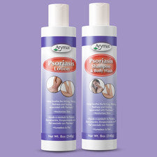 Arymar Psoriasis Care Duo - Loción, champú y gel de baño - 8 fl oz cada uno