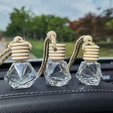 10 Pcs Car Perfume Hanging Scent Diffuser Bottle Aromatherapy Pendant Holder