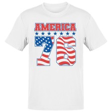 Camiseta America 76 Patriotic Stars and Stripes