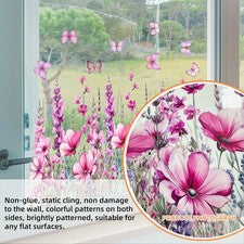 Adhesivos extraíbles florales vibrantes de doble cara para decoración del hogar