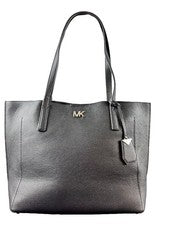 Bolso de hombro grande de cuero negro Michael Kors para mujer