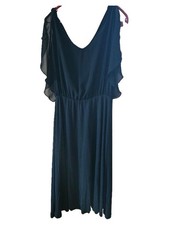 Vestido blusa mujer Saint Tropez maxi negro talla 38 M viscosa festivo