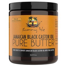 Aceite de ricino negro jamaicano Sunny Isle mantequilla pura 8 oz 4 oz 2 cuidado del cabello y la piel