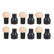 Cepillo cosmético para mujer 6 piezas de maquillaje en polvo soplo seco y húmedo belleza soplo