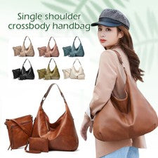 Mujer Moda Bolso de Hombro Bolso de Mano Bolso Mensajero 3 PIEZAS Bolso de Mano Gran Capacidad
