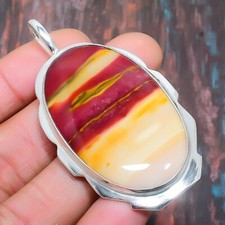 Colgante de joyas de plata de ley 925 hecho a mano con piedras preciosas de mookaite regalos para esposa