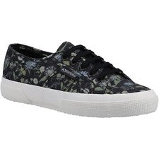 Zapatillas deportivas Superga 2750 de algodón con estampado floral gris oscuro/impresión floral para mujer nuevas