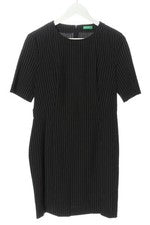 Vestido United Colors of Benetton estampado de rayas negro blanco talla 38
