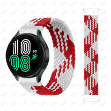 Pulsera Solo Loop Trenzada Compatible con Galaxy Watch 4/5/6 Pro 20/22 mm