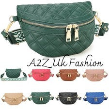 Bolso bandolera italiano de cuero sintético para mujer Moda Riñonera Bolso para pasaporte