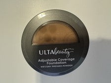 Base de cobertura ajustable ULTA Beauty polvo prensado húmedo/seco bronceado a profundo ne