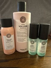 Set de 4 piezas para el cuidado del cabello Maria Nila - Champú de volumen, 2x aceite de argán, spray de peinado