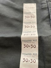 Pantalones cargo Sonoma Life + Style para hombre 30x30 calce relajado pierna recta ret. nuevos con etiquetas $58.