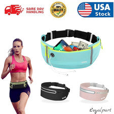 Riñonera deportiva ultra delgada cintura riñonera bolsa cinturón cremallera impermeable correr