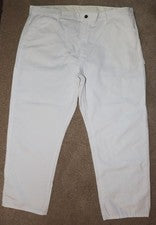 Pantalones de pintor Dickies para hombre 42 x 30 blancos ajuste relajado herramientas bolsillos martillo lazo