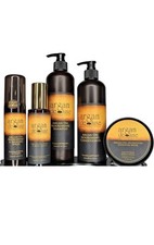 Paquete para el cuidado del cabello - Incluye champú, acondicionador, spray brillante, mascarilla hidratante,