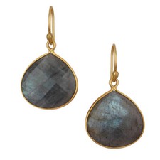 Pendientes colgantes de plata de ley 925 con piedras preciosas de labradorita joyas de regalo de cumpleaños