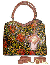 Bolso de Hombro Cartera Siweiya Calidad Cuero Vegano Tooled Motivo Floral Nuevo sin Etiquetas