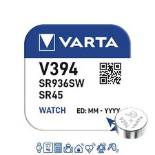 10 x V394 Uhrenbatterie Knopfzelle SR45 SR936SW AG9 VARTA Neu Silberoxid D394