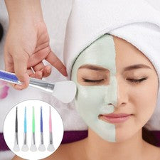 Juego de 5 brochas faciales de silicona duraderas para maquillaje y cuidado de la piel