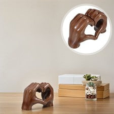 Corazón Manos Adorno Esculturas Decoración Hogar Decoración para Salón