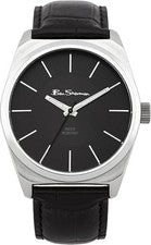Reloj analógico de cuarzo con correa negra Ben Sherman BS096