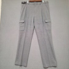 Pantalones estilo cargo de sarga gris para hombre J. Ferrar talla 38x32 nuevos con etiquetas