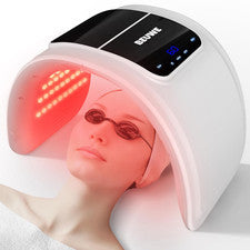 Máscara de terapia de luz LED - Herramienta de cuidado de la piel facial y corporal de 7 colores en casa