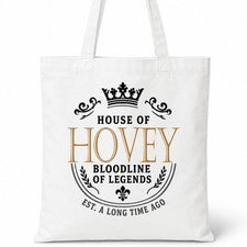 Bolso de Mano HOVEY Casa del Apellido Algodón Idea de Regalo