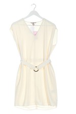 Vestido blusa H&M entallado cuello en V lana blanco talla 36