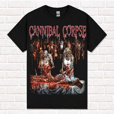 Camiseta Cannibal Corpse "Carnizado al Nacer". Brutal Death Metal.