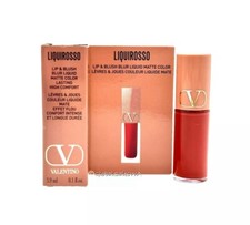 Mini labio y rubor mate Valentino Beauty Liquirosso 111A terciopelo sin vestir 0,1 OZ