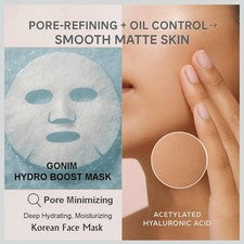 Mascarilla facial coreana cuidado de la piel con ácido hialurónico y activación de colágeno - paquete de 15