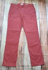 Pantalones Rectos Para Hombre Chino Goodfellow Co 34 x 34 Color Coral Estilo Informal