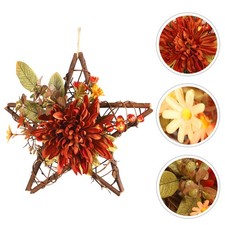 1 pieza Colgante Flor Simulada Colgante Pared Decoración Hogar Adorno para Hogar (Naranja)