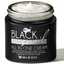 Crema todo en uno caracol negro cuidado intensivo coreano de la piel hidratante facial