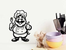 Pegatinas de arte de pared Chef Bon Appetite cocina decoración del hogar calcomanías citas de vinilo