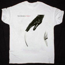 Camisa Rare The Strokes - Is This It Manga Corta Algodón Blanco Todas las Tallas