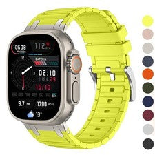 Correa deportiva de silicona deportiva para Apple Watch Ultra 1/2/3 SE 3 Series 7/8/9/10/11
