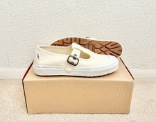 Zapatos para mujer Vans Mary Jane Style 93 con correa con hebilla clásicos blancos de lona talla 9”