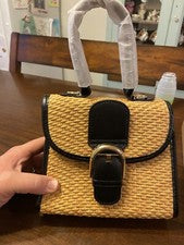 Boshiho Bolso de Mano Retro Tejido de Paja Mujer Pequeño Bandolera Nuevo con Etiquetas Sin Envío