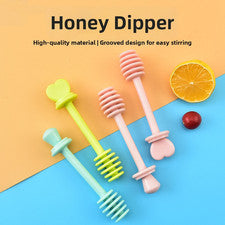 Cuchara de miel acanalada para cocina almacenamiento compacto PP