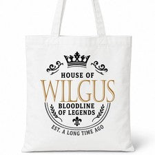 Bolso de Mano WILGUS Casa del Apellido Algodón Idea de Regalo