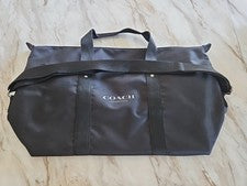 Bolso de viaje Coach unisex expandible de fin de semana para gimnasio negro